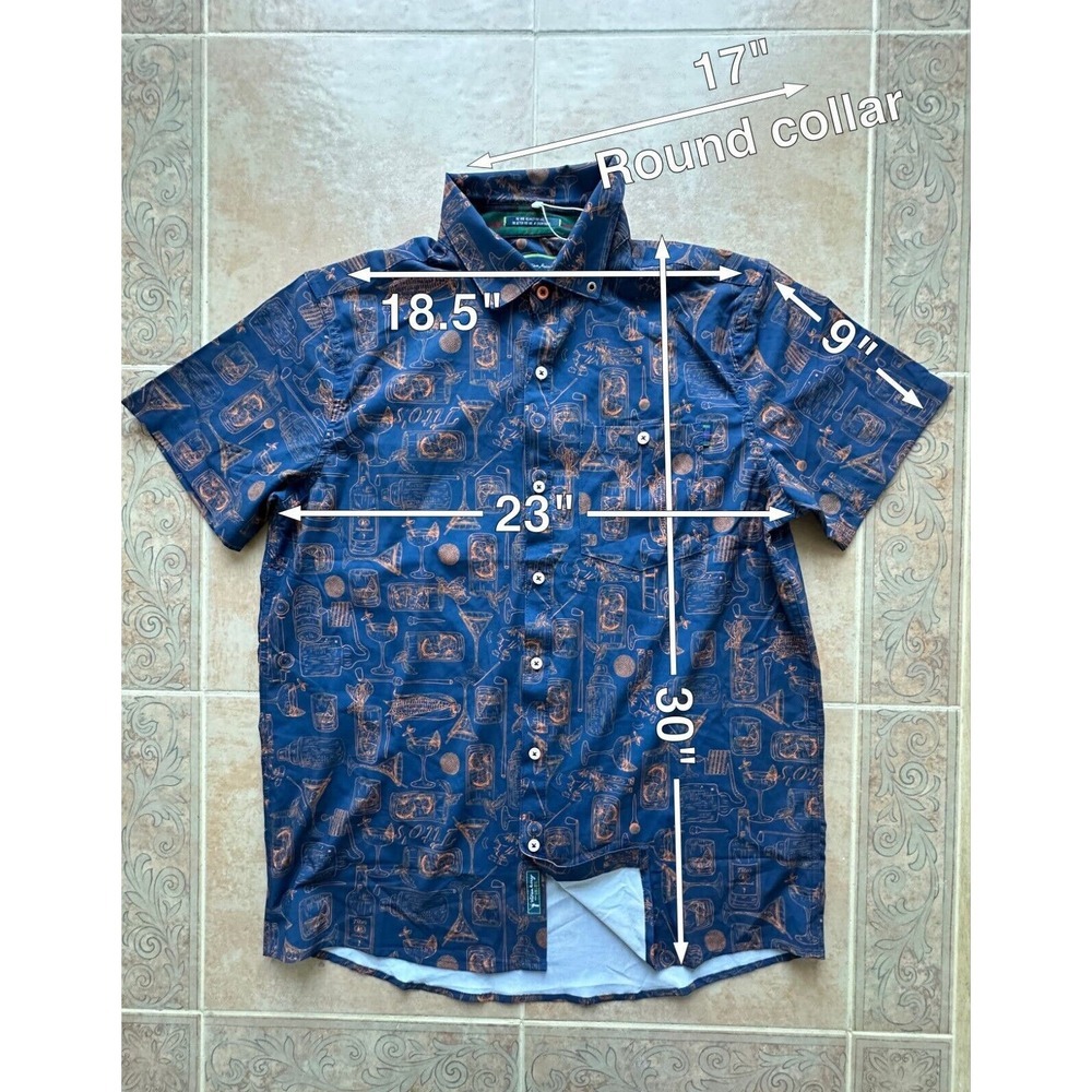 William Murray Tito's X Recipe For Success Golf Coral Button Down Size M - Picture 2 of 9